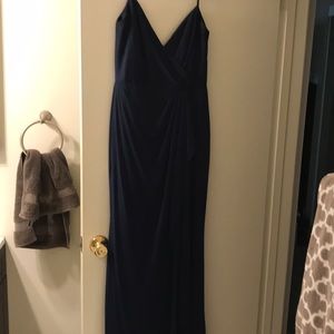 Navy blue maxi dress